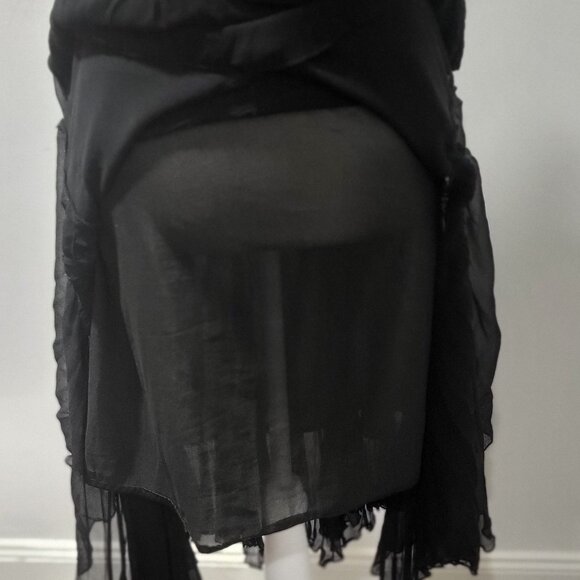 Gracia Fashion Vintage 100% Silk Skirt with silk lining, side zip Size Sm to Med - Picture 6 of 7